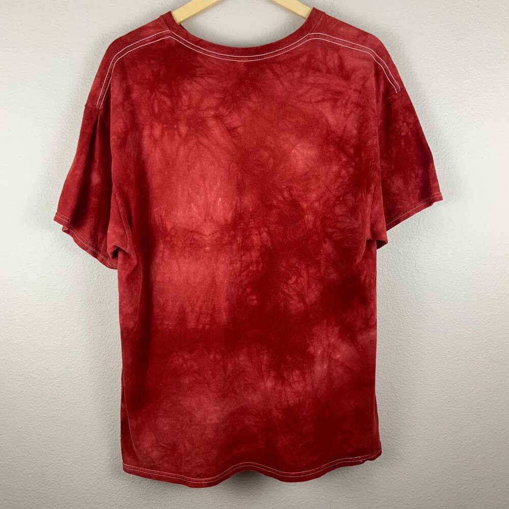 The Mountain Skull Rocker Red Tie Dye T-Shirt. - Picture 2 of 6